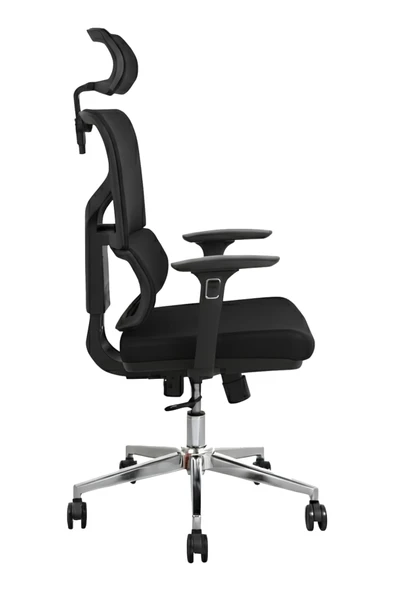 Hunt Mobilya Seman Siyah Fileli Ofis Yönetici Koltuğu - 2