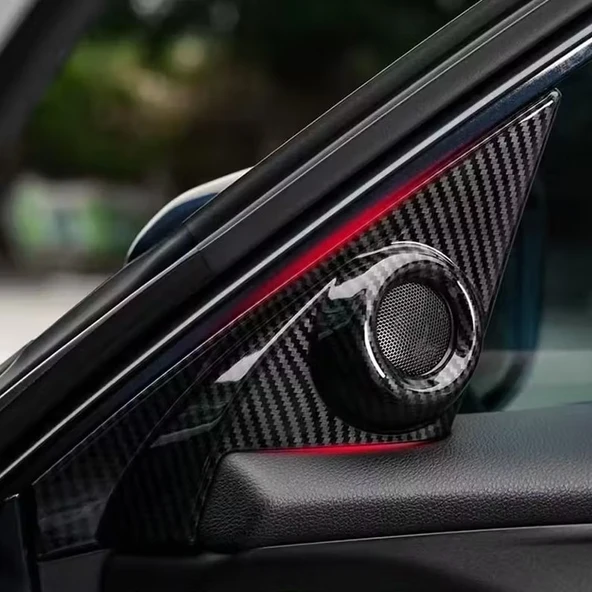 Honda Civic FC5 Twitter Kaplama 2 Parça Karbon 2016 2021 - Resim 5
