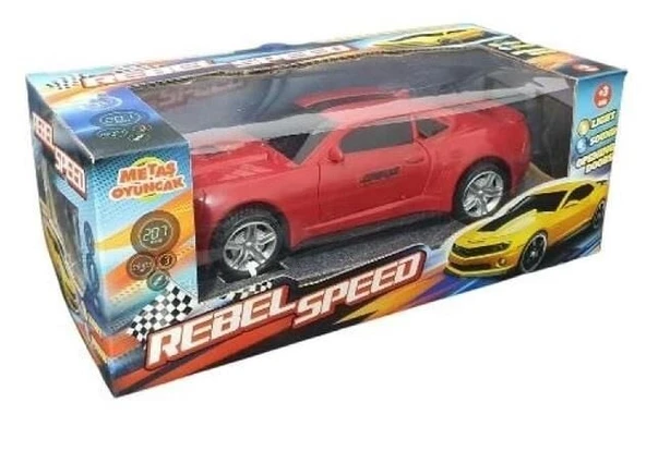 Çarp Dön Işıklı Sesli Camaro KIRMIZI - CMR-063 - 3