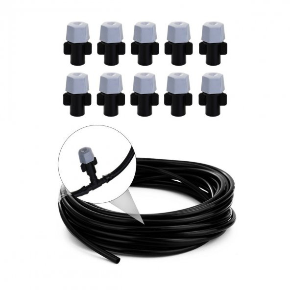 10 Metre Kendin Yap Balkon Veranda Çardak Kamelya Sulama Serinletme ve Nemlendirme Sistemi - 4