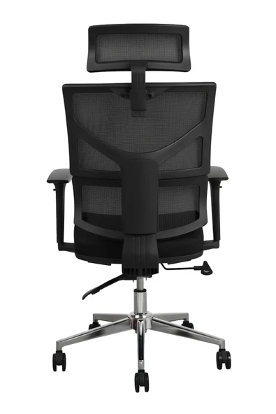 Hunt Mobilya Seman Siyah Fileli Ofis Yönetici Koltuğu - 3