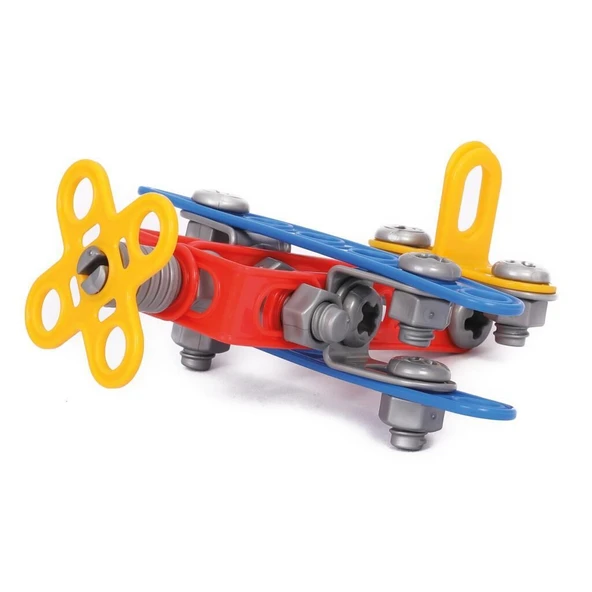 Polesie Mucit Tasarımcılar Uçak Seti 186 Parça - POL-83425 - 2