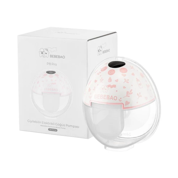 Bebebao P8 Pro 180 ML Yeni Nesil İç Motorlu Giyilebilir Elektrikli Göğüs Pompası Süt Pompası