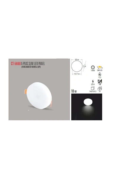 10w X Plus Led Panel Beyaz Işık Armatür - 1