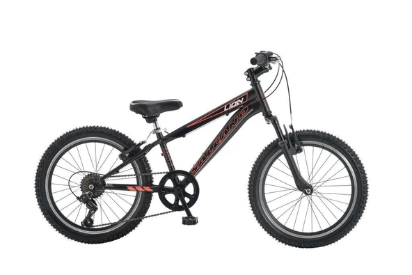 Salcano Lion 20 V Fren 6 Vites 20 Jant Çocuk Bisikleti Siyah Kırmızı ürün görseli
