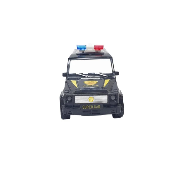 Uzaktan Kumandalı Mercedes Polis Jeep 1:20 Ölçek 18 Cm Siyah - 13578-887 - 2