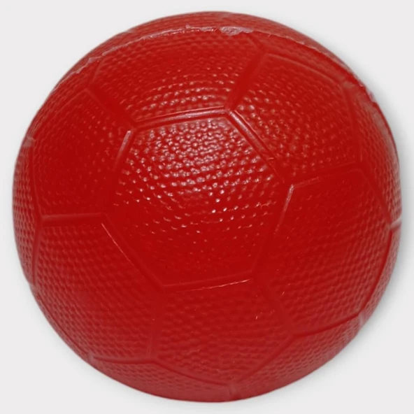 Köpek Oyuncağı - Plastik Düdüklü Top - Kırmızı - 1