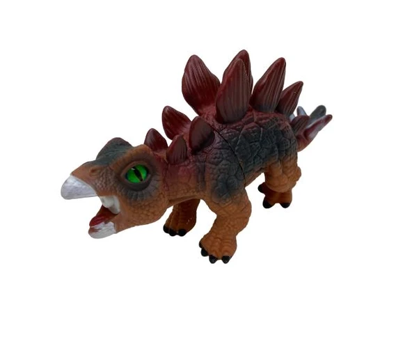 Soft Dinazor Neon Gözlü 24 Cm -LD6206B-Stegosaurus - 2