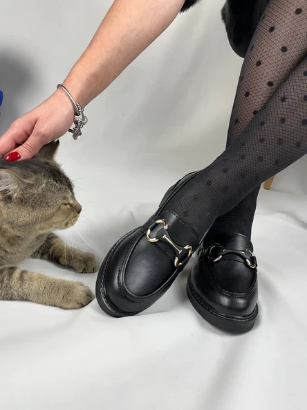 KB-801 Kömür Cilt Günlük Kadın Babet - Resim 9