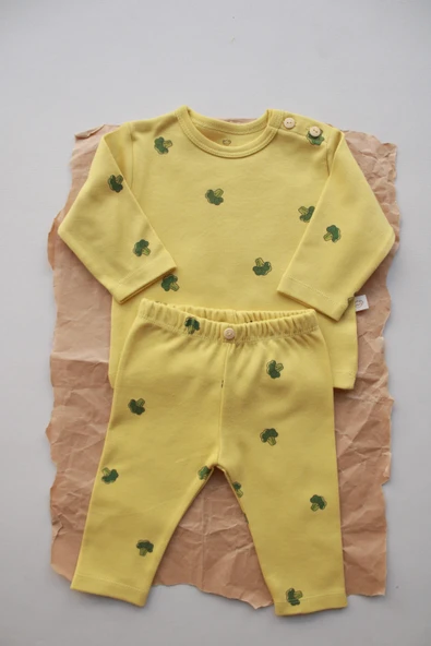 Brokoli Baskılı Bebek Alt Üst Takım ürün görseli