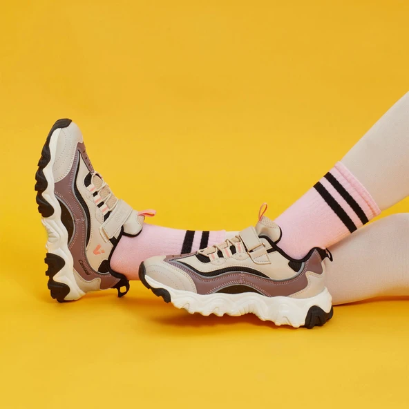 Vicco Pote Bej Çocuk Sneaker - Resim 4