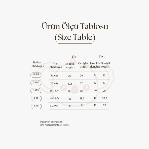 Brokoli Baskılı Bebek Alt Üst Takım - Resim 3