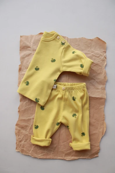 Brokoli Baskılı Bebek Alt Üst Takım - Resim 8