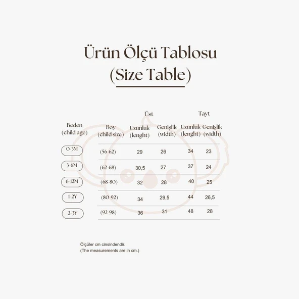 Meyve Baskılı Bebek Alt Üst Takım - Resim 3