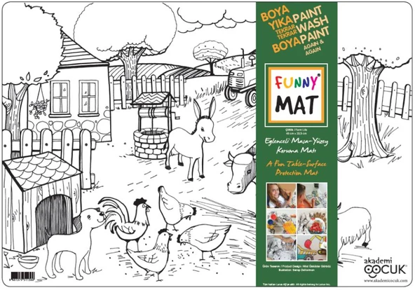 Funny Mat - Çiftlik - 33,5x48cm ürün görseli