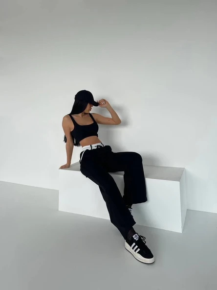 Garnili bol paça pantolon - Resim 4