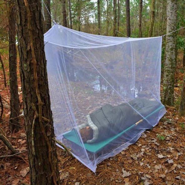 Kamp Balkon Bebek Park Yatak Beşik Çift Kişilik Cibinlik Tülü Pileli Hazır Çantalı Pratik Sineklik - 3