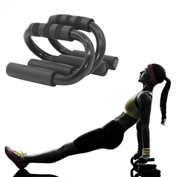 S şekli Push Up Standı Alüminyum Şınav Aleti Spor Aracı Fitness Göğüs Egzersiz Ekipmanları - 4