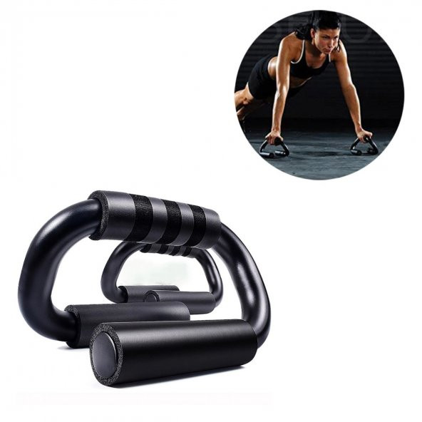 S şekli Push Up Standı Alüminyum Şınav Aleti Spor Aracı Fitness Göğüs Egzersiz Ekipmanları - 5