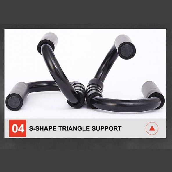 S şekli Push Up Standı Alüminyum Şınav Aleti Spor Aracı Fitness Göğüs Egzersiz Ekipmanları - 12