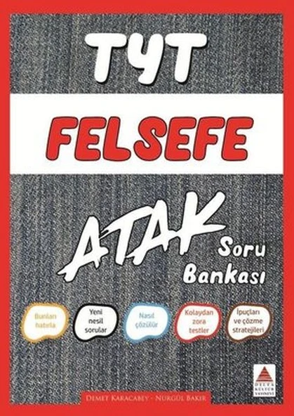 Delta TYT Felsefe Atak Soru Bankası (Yeni) ürün görseli