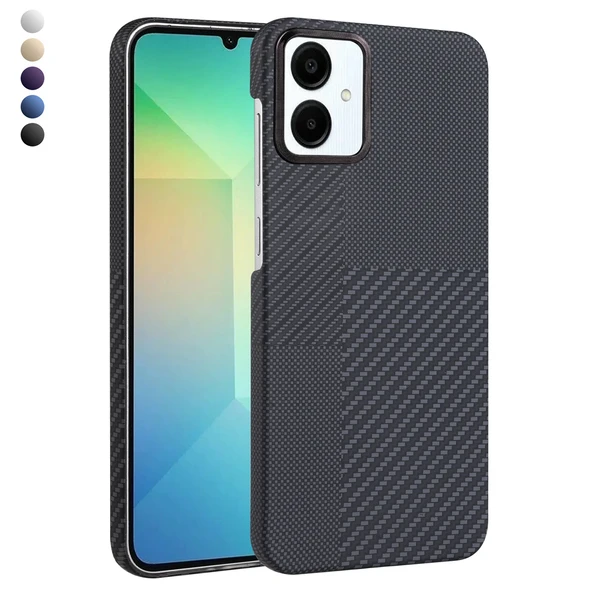 Samsung Galaxy A06 Kılıf Vega Magsafe Karbon Desen Kapak