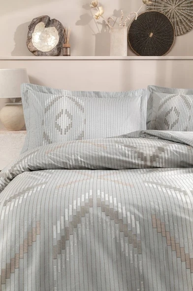 Özdilek Çift Kişilik Ranforce Nev Takımı Linea Ethnica Krem - Resim 2