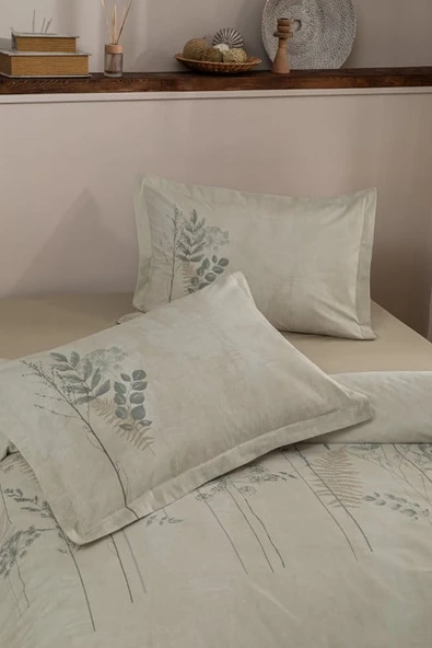 Özdilek Çift Kişilik Ranforce Nev Takımı Conium Krem - Resim 2