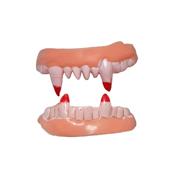 Çift Damak Yumuşak Vampir Dişleri 1 Çift - Resim 2