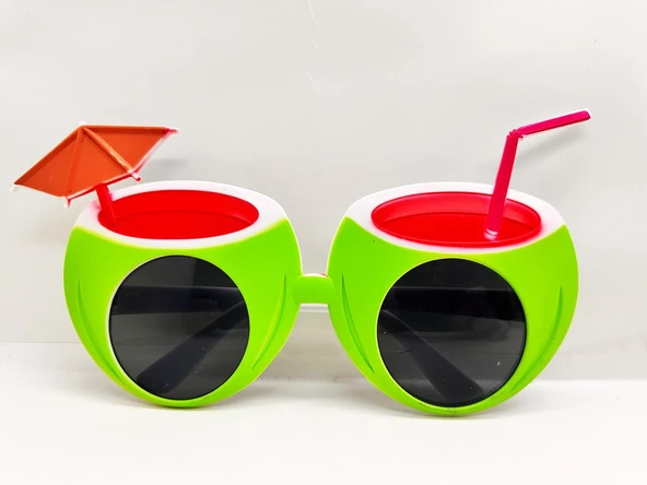 Karpuz Şekilli Tropikal Hawaii Yaza Merhaba Parti Gözlüğü - Resim 2