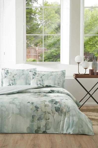 Özdilek Çift Kişilik Ranforce Nev Takımı Nature Drip Yeşil ürün görseli