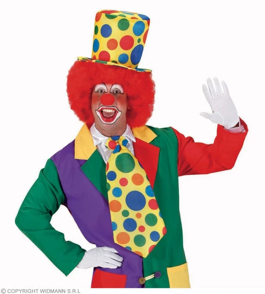 Palyaço Şapkası Rengarenk Puantiyeli 19 cm - Resim 5