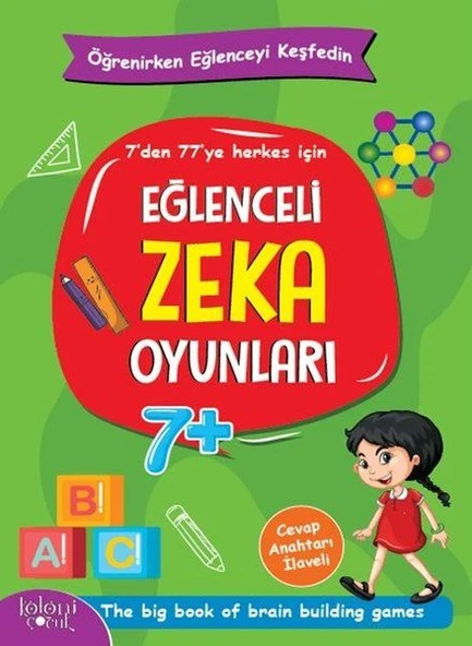 Eğlenceli Zeka Oyunları - Yeşil Kitap - Öğrenirken Eğlenceyi Keşfedin ürün görseli