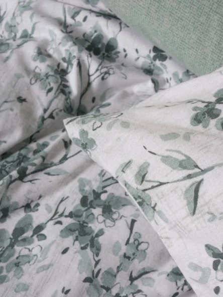 Flanel Nev Takımı Çift Kişilik Casey Petrol - Resim 2