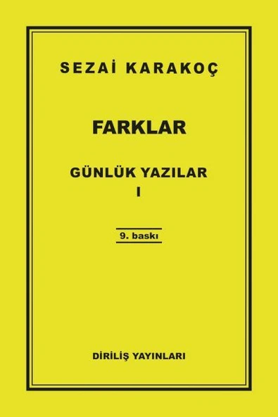 Günlük Yazılar 1 - Farklar ürün görseli