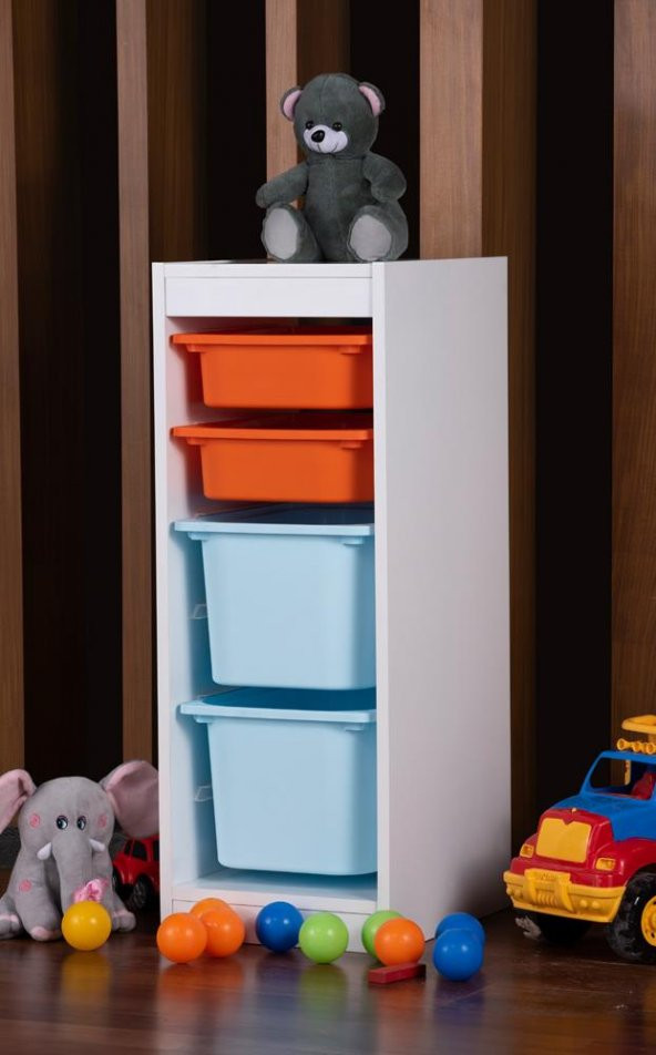 6 Plastik Çekmeceli  , Oyuncak Dolabı - 8