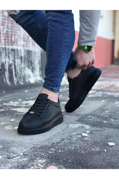 Kömür Düz Erkek Casual Ayakkabı - Resim 3