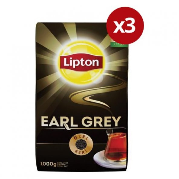 Lipton Earl grey Dökme Çay 1000gr X 3 lü