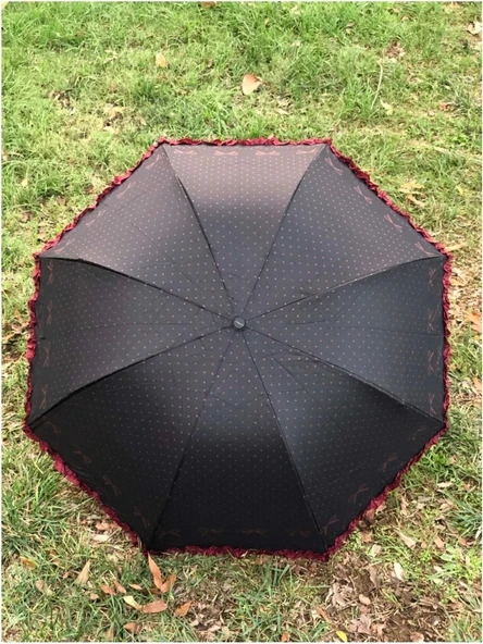 FIRFIRLI SIYAH YARASA MODEL ŞEMSİYE - 3