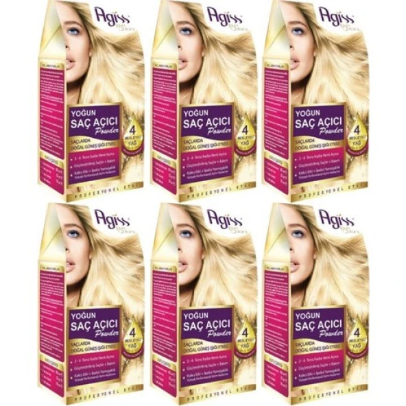Agiss 12 Adet Agiss Yoğun Saç Açıcı Powder Büyüleyici Yoğunluk & Bakım - 4