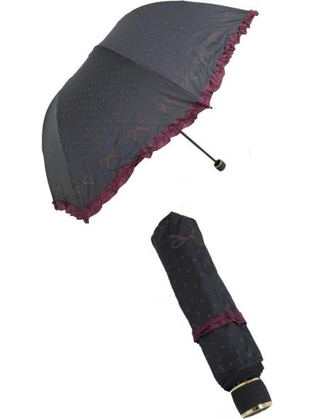 FIRFIRLI SIYAH YARASA MODEL ŞEMSİYE - 4