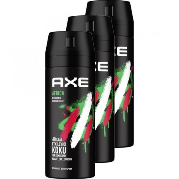 Axe Africa Erkek Deodorant 150 ml 3'lü Set