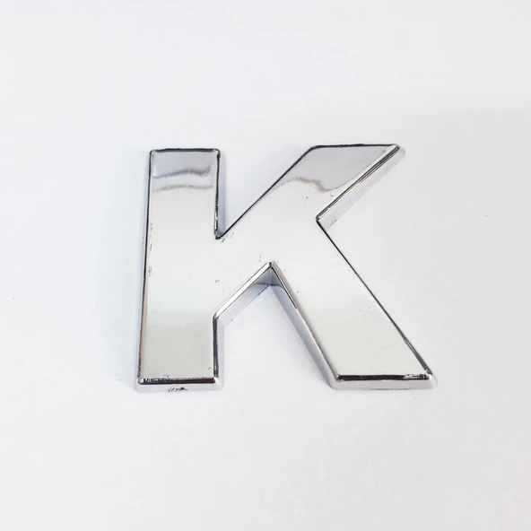 Cemax K Harfi 3,75 cm Krom Yapışkanlı ürün görseli
