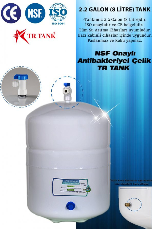 Wm21 Premium Multimineral Metal 8 Litre Çelik Tanklı Nsf Onay Elektrikli Su Arıtma Cihazı - 4