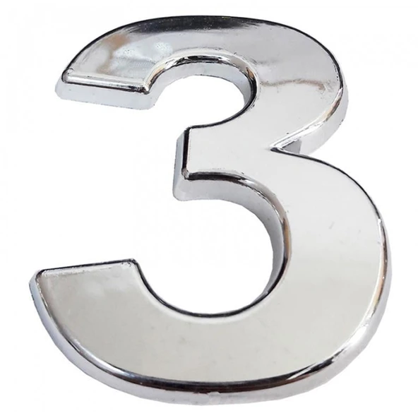 Cemax Krom Yapışkanlı 3 Rakamı 5 cm ürün görseli