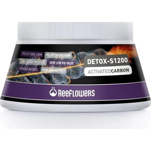 Reeflowers Detox-S1200 Activated Carbon 760 gr Skt: 01/2027