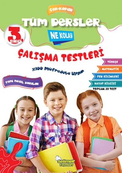 3. Sınıf Tüm Dersler Çek-Kopar Ne Kolay Çalışma Testleri ürün görseli