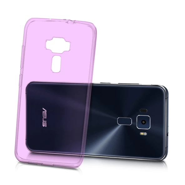 Asus Zenfone 3 5.2" Kılıf Soft Silikon Pembe Arka Kapak