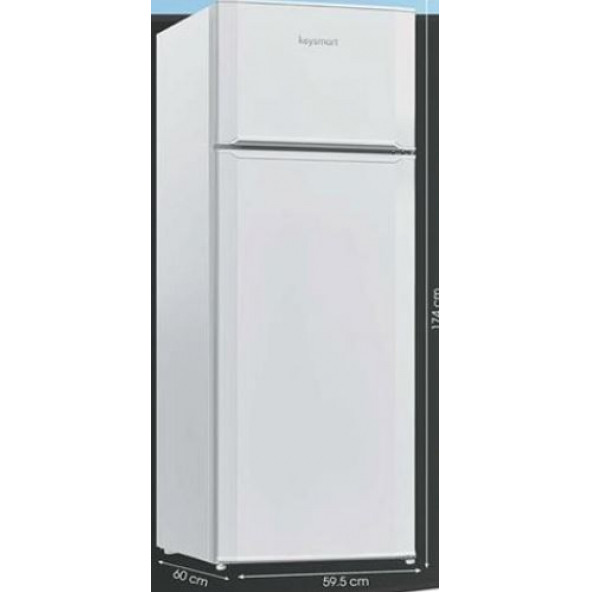 Keysmart Keysmart KEY 330 ST A+ Çift Kapılı Buzdolabı