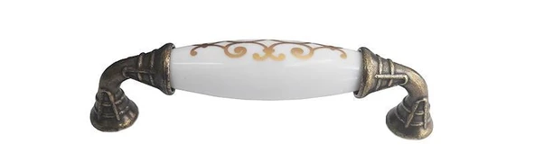 Klasik Silindir Kulp Antik Sarı 96 mm - Resim 2